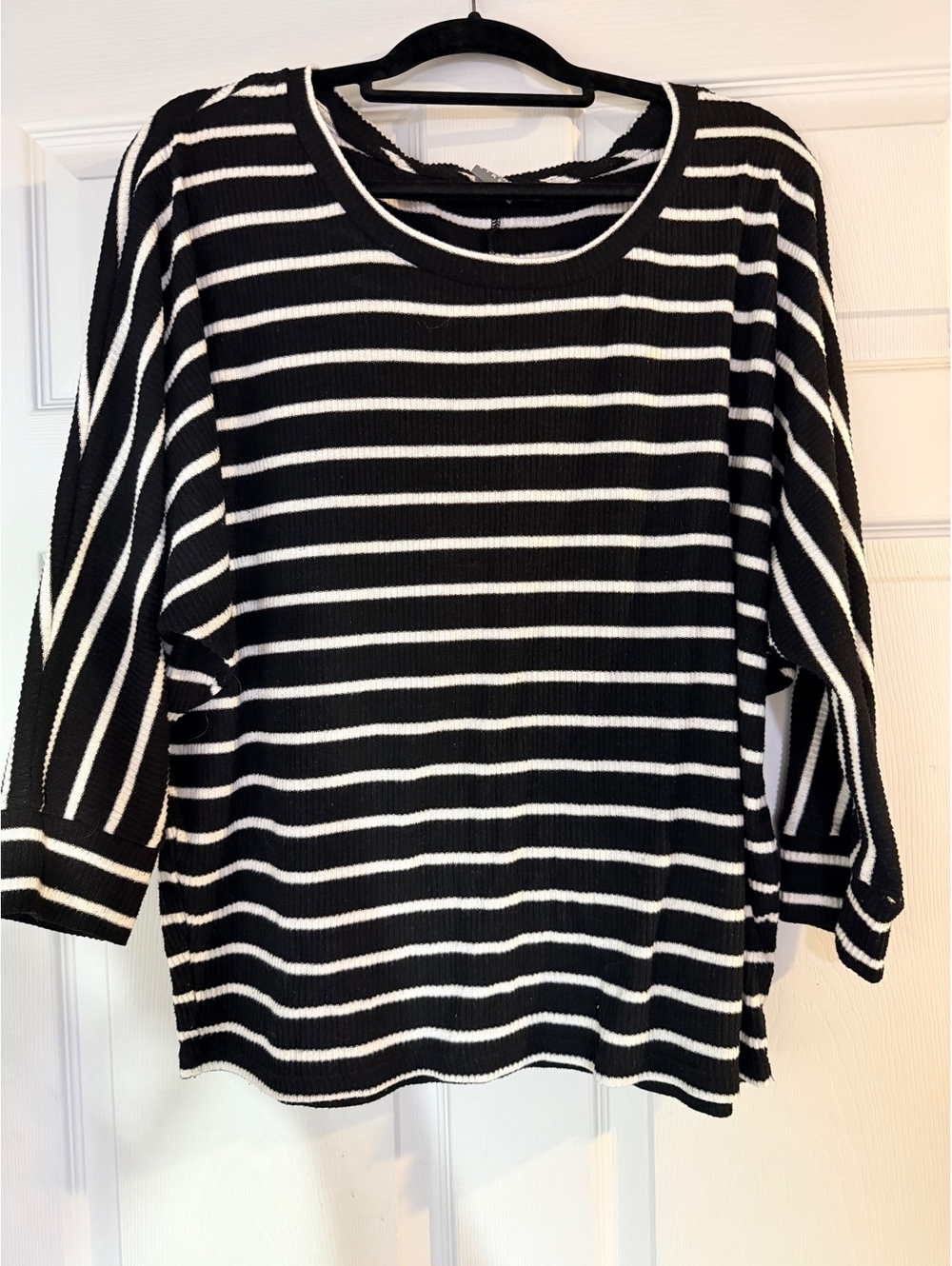 Soho Apparel black and white striped top